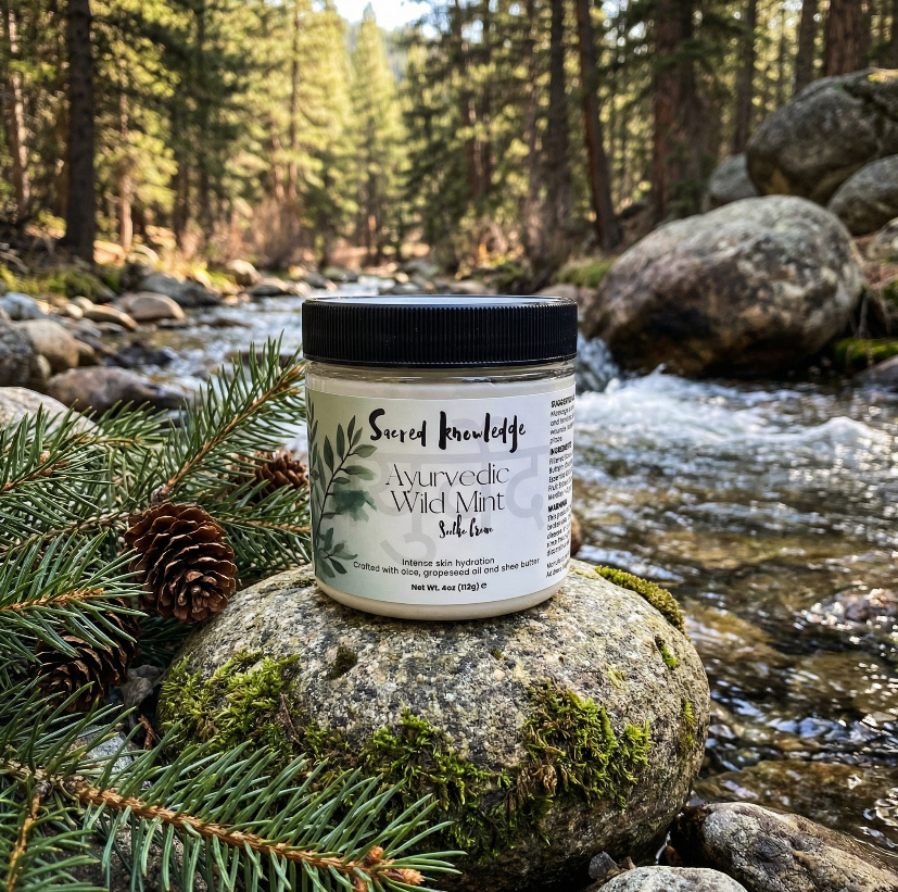 Sacred Knowledge आयुर्वेद Ayurvedic Wild Mint Soothe Creme