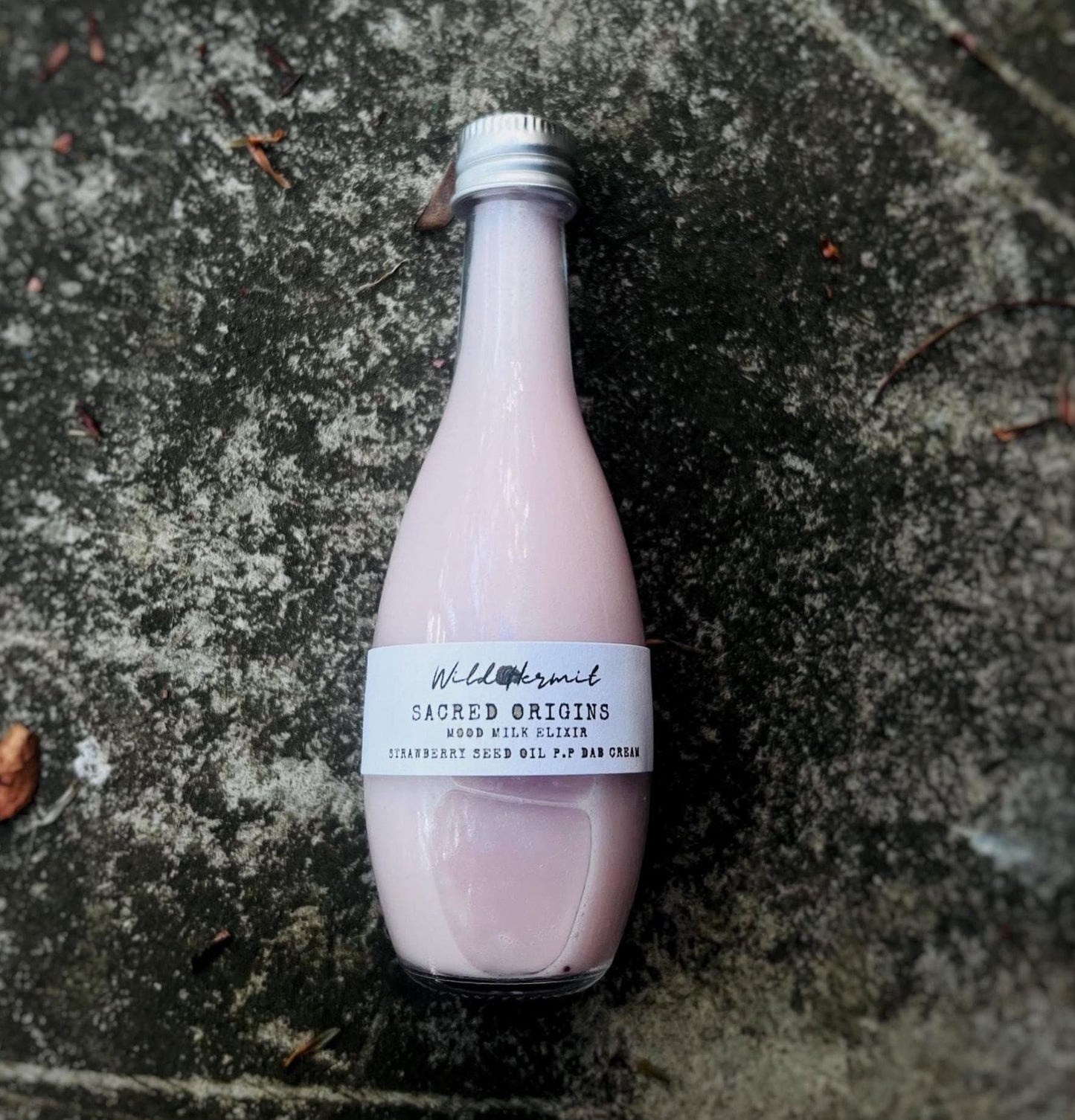 Sacred Origins Mood Milk: Pourable Dab Cream | Strawberry Seed Oil Face Cream | Plant-Based Aromatherapy Lotion