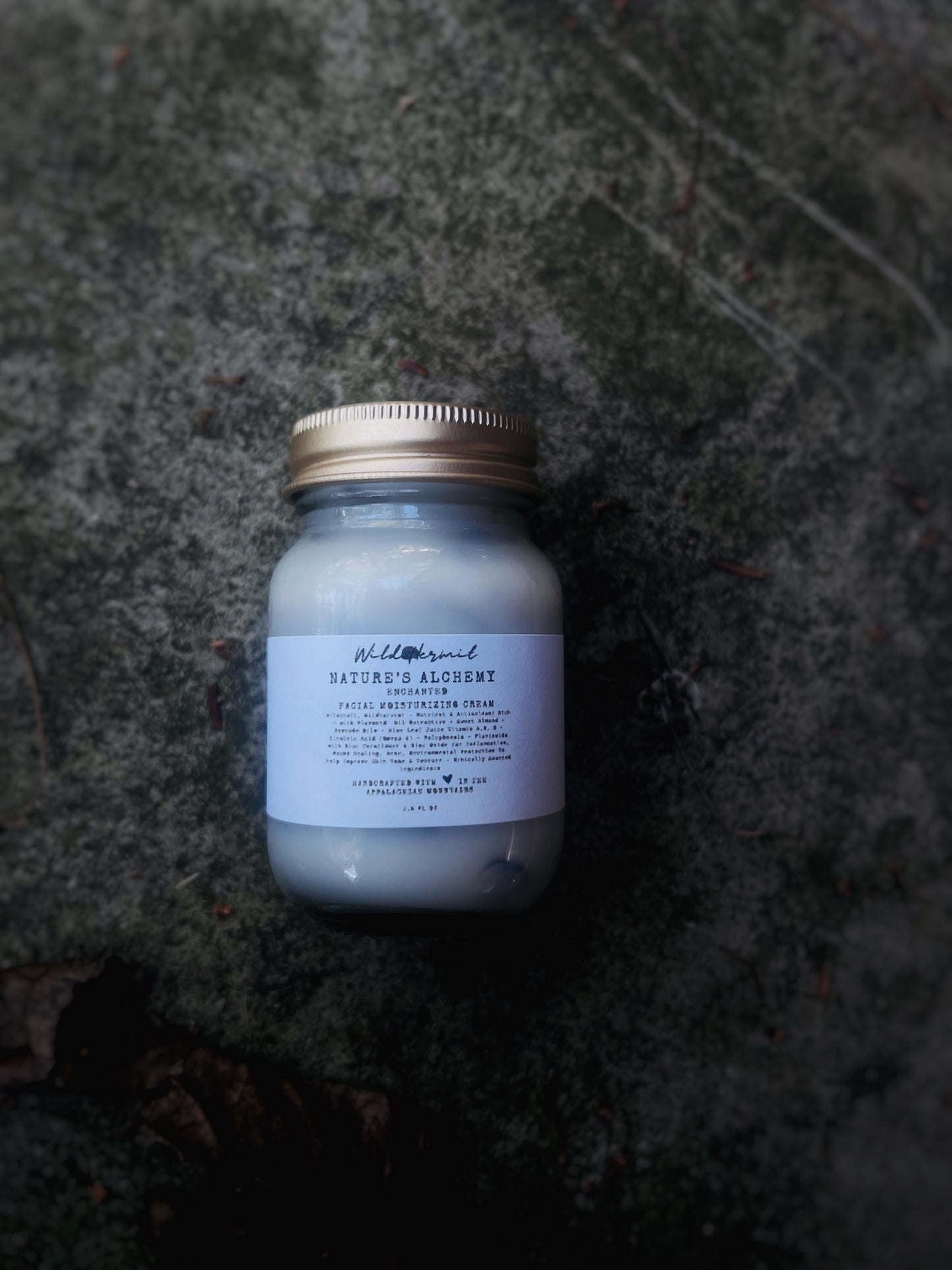Enchanted | Plant Based Facial Moisturizer Cream: Blue Cornflower, Aloe, and Zinc