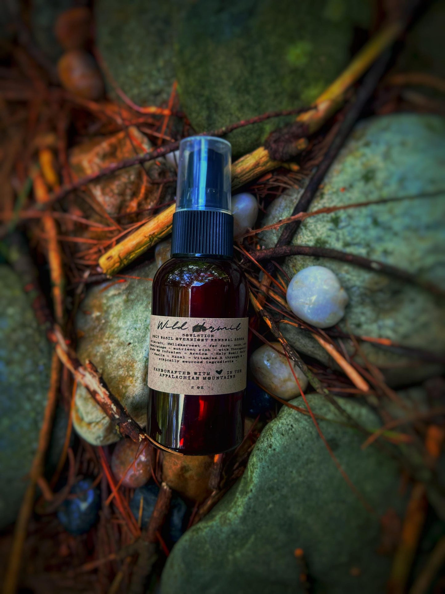 Holy Basil Overnight Renewal Serum: with Organic Tulsi | Anti-Aging Face Serum