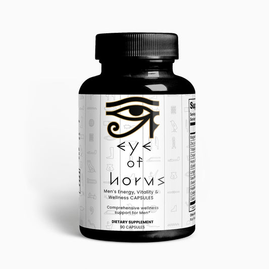 Eye of Horus Comprehensive Wellness Capsules for Men - For Energy, Vitality, Stamina, & Balance