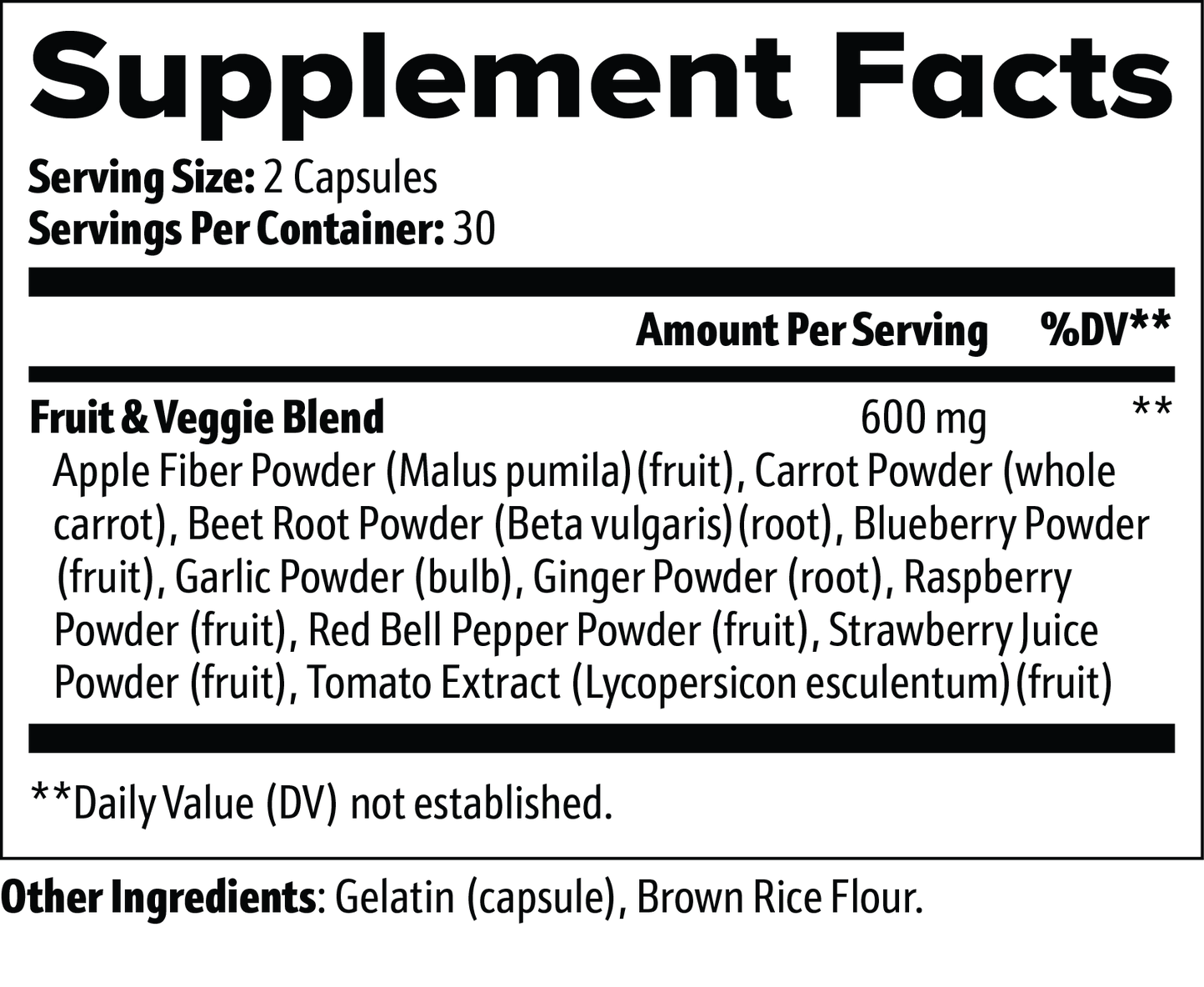 One With Nature Fruit & Vegetable Wellness Capsules