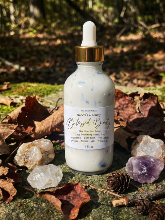 Blessed Body | Plant Based Non-Nano Zinc, Aloe & Blue Cornflower Mineral Sun Veil