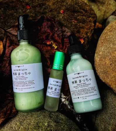 Kanji Matcha Green Tea Skincare Trio: Plant Based Facial Cleanser, Moisturizer & Serum