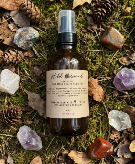 Soulstice Holy Basil Facial Cleanser: with Pure Tulsi & Chamomile Pulverulent - Anti-Aging | Soulstice