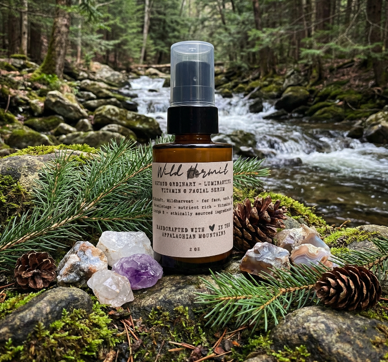 Vitamin C Facial Serum: Wildcrafted, with Okra Peptide, Sea Buckthorn & Hyaluronic Acid | Luminactives | Plant Based