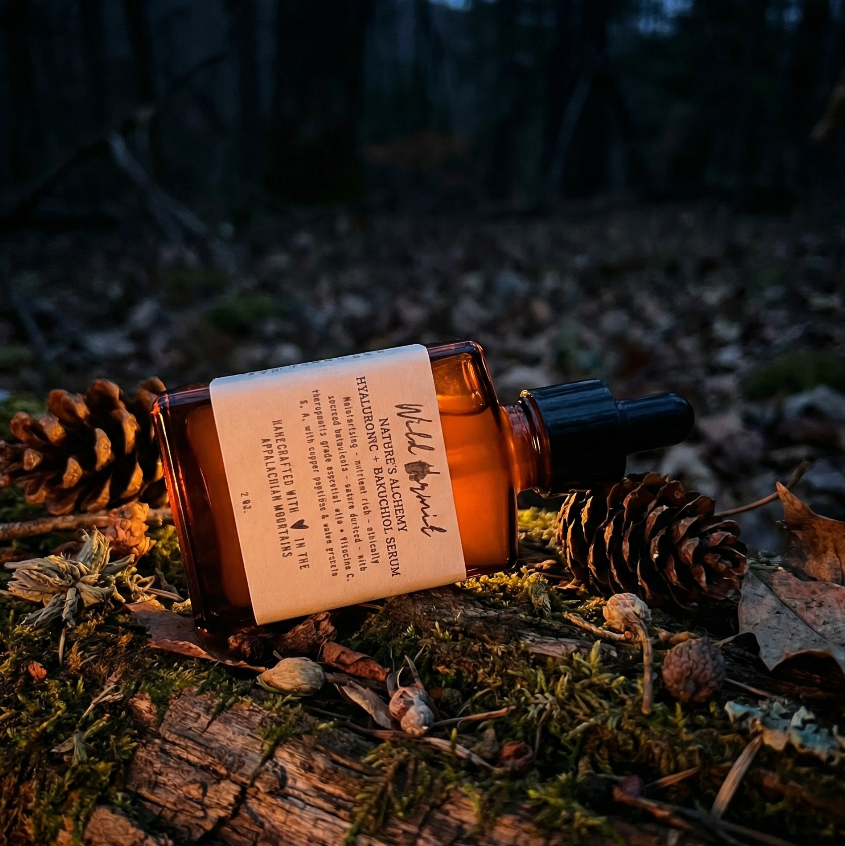 Hyaluronic, Mucilage, Bakuchiol Facial Serum:  Wildcraft Anti-Aging Blend| Nutrient Rich Natural Retinol Alternative