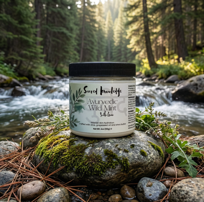 Sacred Knowledge आयुर्वेद Ayurvedic Wild Mint Soothe Creme