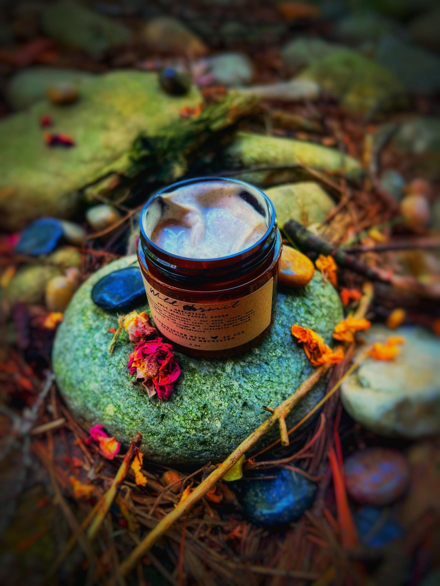 Holy Basil Facial Scrub: Plant Based Exfoliating Cleanser with Aloe | Tone and Tighten
